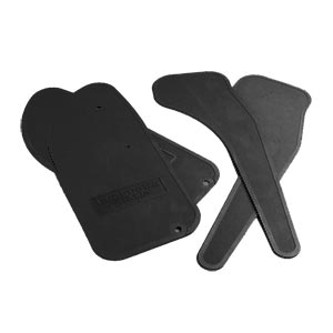 Rubber floormat set, black: Serveta