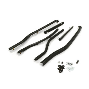 Rear floorboard runner strips, black: DL/GP