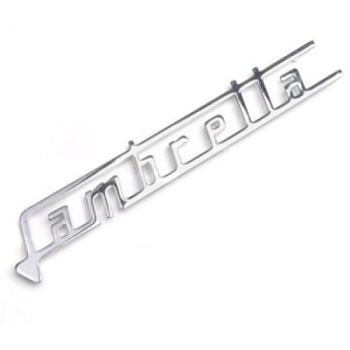 Legshield badge: Lambretta (large)