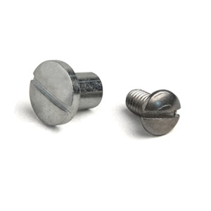 Leg shield end cap T nut and screw, Zinc