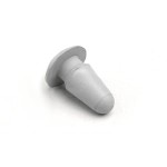 Rubber frame hole plug, grey: Series 1-2