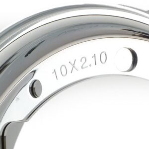 BGM wheel rim: Vespa chrome