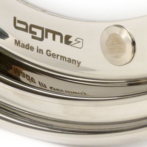 BGM wheel rim: Vespa stainless polished