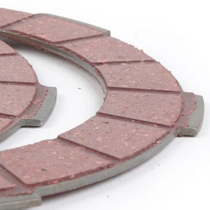 BGM Superstrong racing red clutch cork plates : set of 6