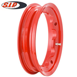 SIP tubeless wheel rim: Lambretta red 2.10x10