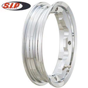 SIP tubeless wheel rim: Lambretta chrome 2.10x10