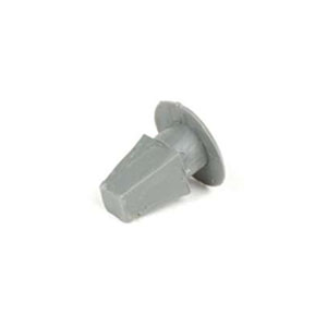 Rubber rear frame hole plug, grey: Series 3