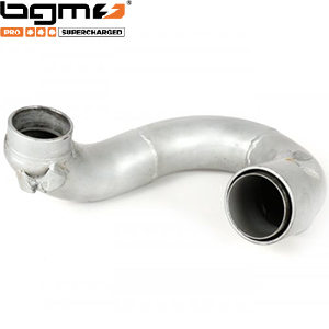 BGM exhaust manifold, u-bend, V4, silver: Series 3, DL/GP, Serveta