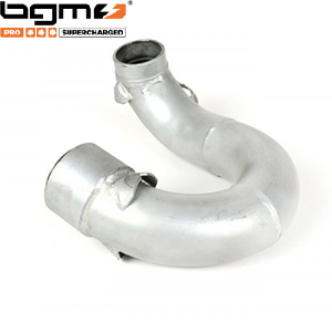 BGM exhaust manifold, u-bend, V4, silver: Series 3, DL/GP, Serveta