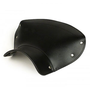 Front/rear saddle seat cover, open front (black): C/LC/D/LD